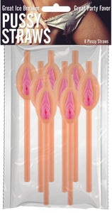 Adult Party Supplies Pussy straws 8pcs