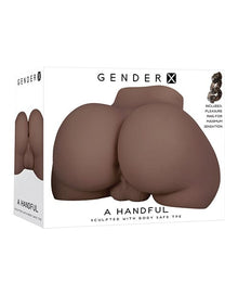 Anal Masturbators Gender X A Handful Body-Shaped TPE Stroker - Dark