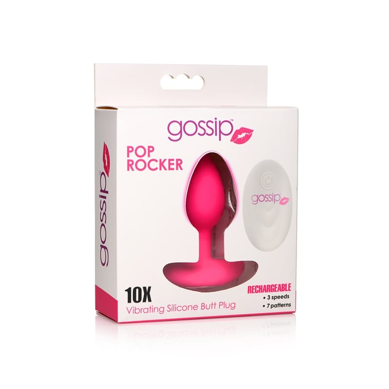 Anal - Plugs & Probes Vibrating Gossip Pop Rocker Vibrating Plug Magenta