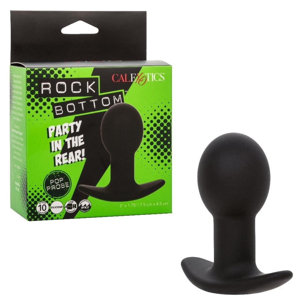 Anal Plugs Rock Bottom Pop Probe - Black
