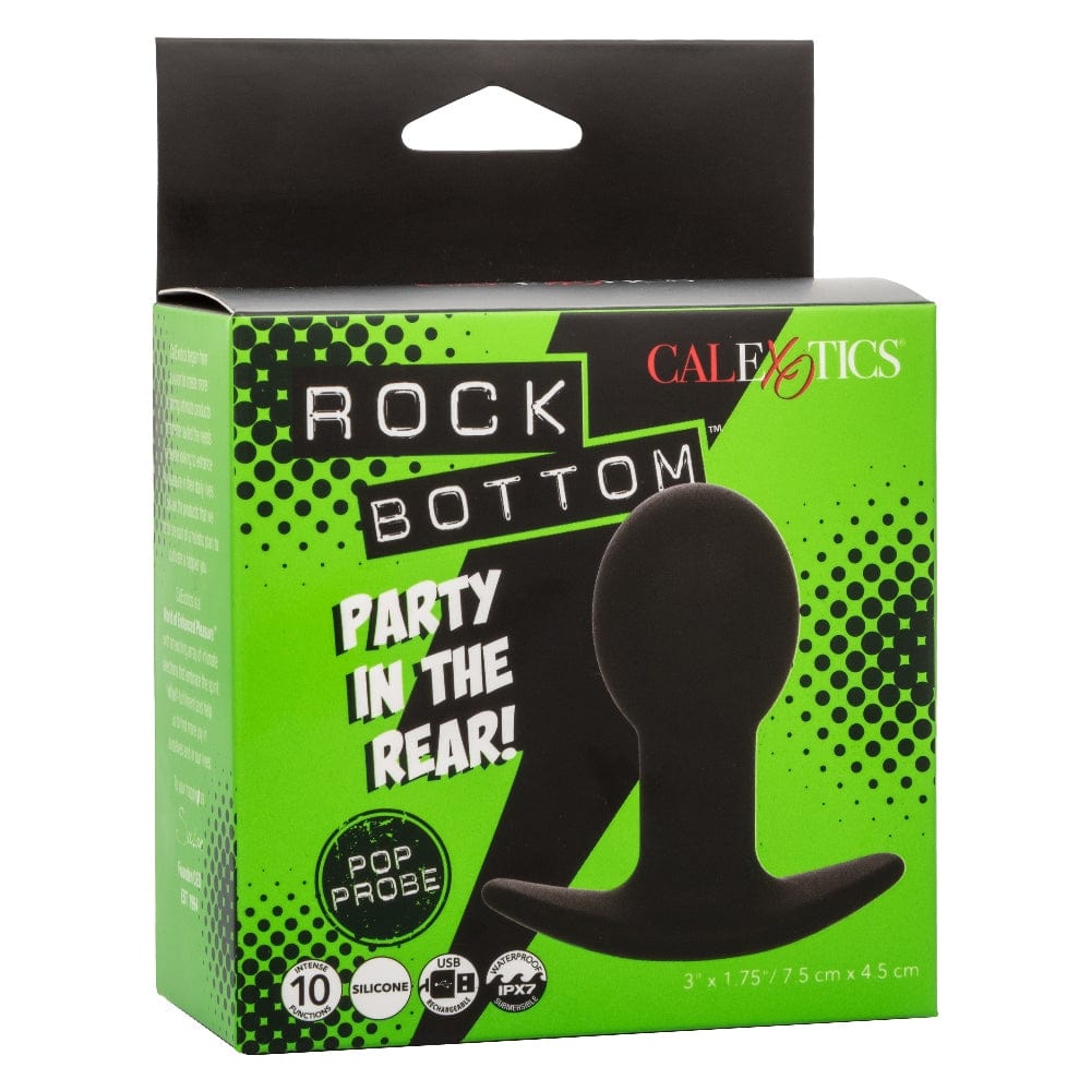 Anal Plugs Rock Bottom Pop Probe - Black