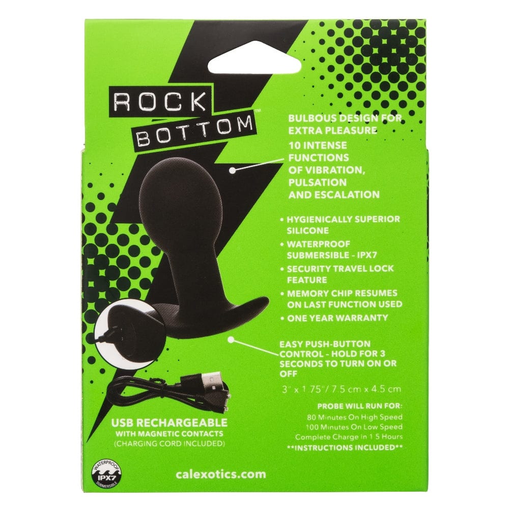 Anal Plugs Rock Bottom Pop Probe - Black