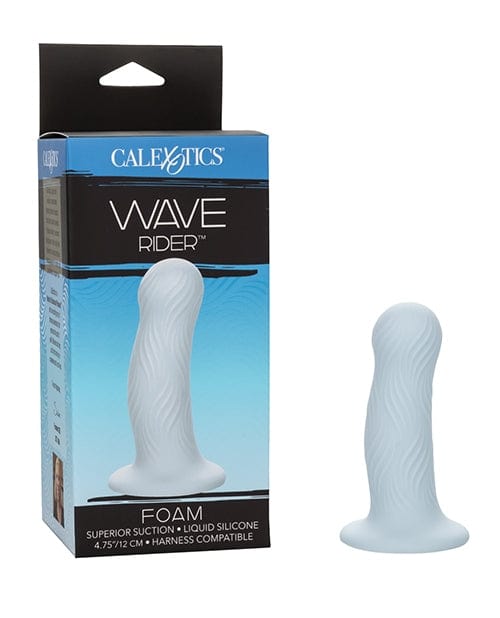 Anal Probes Wave Rider Foam Textured Silicone Anal Probe – Light Blue