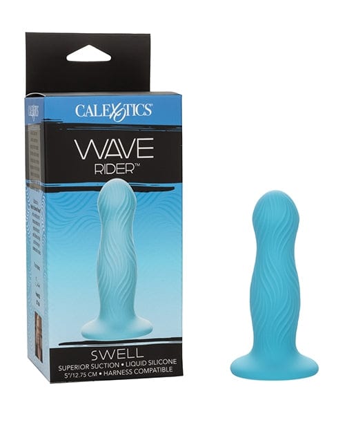 Anal Probes Wave Rider Swell Textured Silicone Anal Probe – Aqua