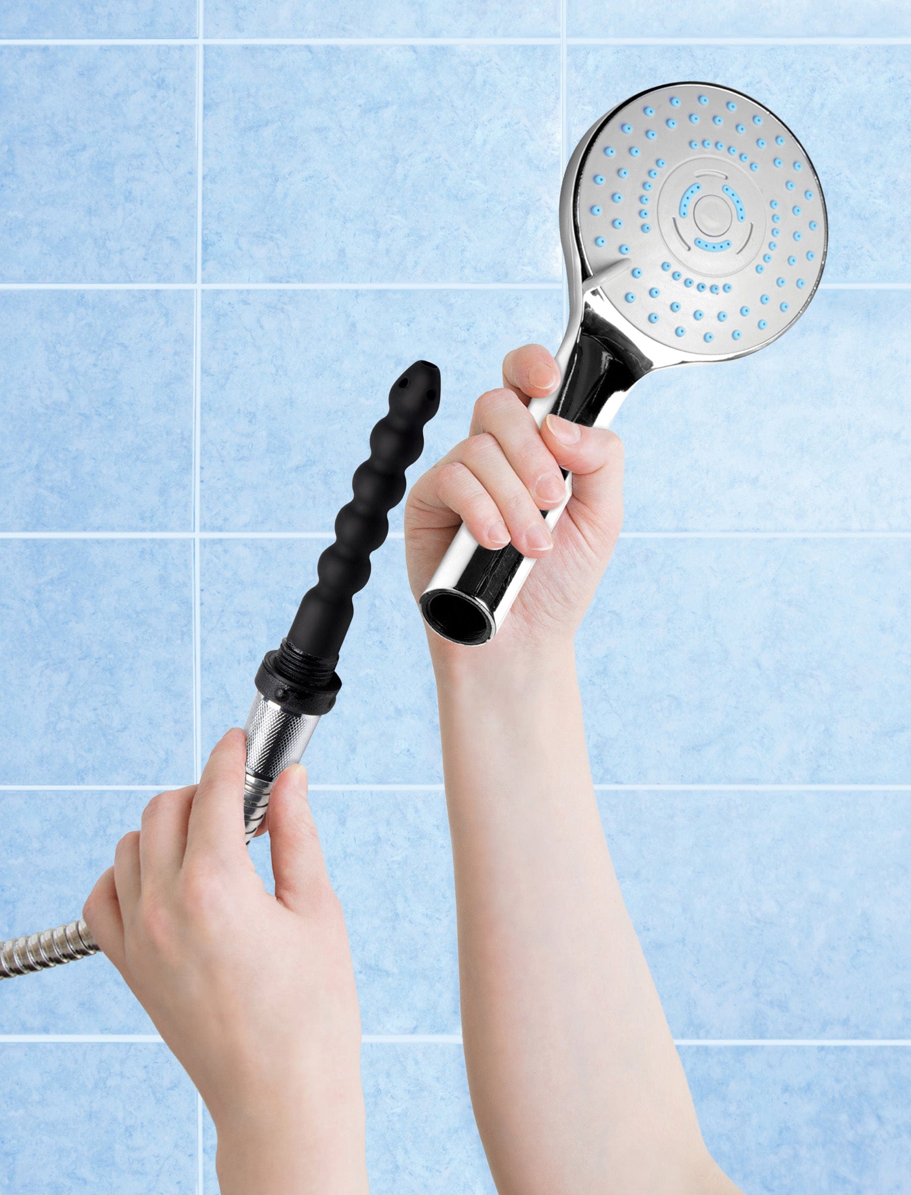 ANAL TOYS CleanStream StealthFlow Shower Head with Enema Nozzle