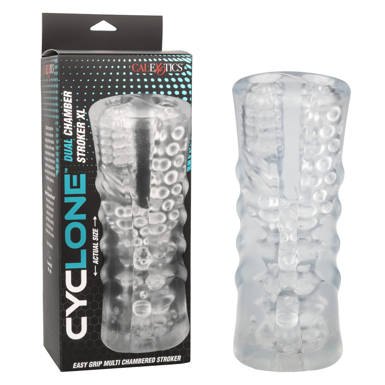 Cyclone Dual Chamber Stroker XL - Textured, Open-Ended, Easy to Clean Sex Supply Shop Cyclone Dual Chamber Stroker XL - Textured, Open-Ended, Easy to Clean Sex Supply Shop