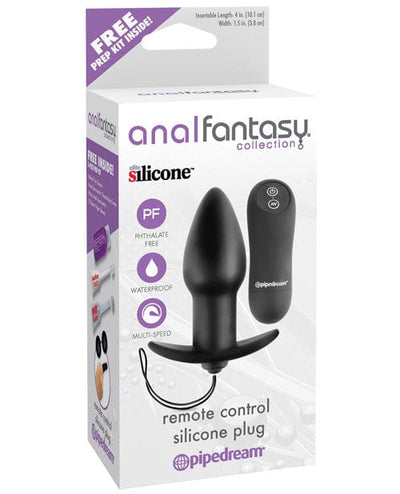 Anal Fantasy Remote-Control Vibrating Silicone Plug – Black