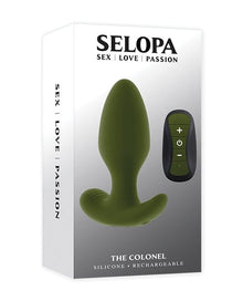 Anal Vibrators Selopa The Colonel Remote Vibrating Plug - Green