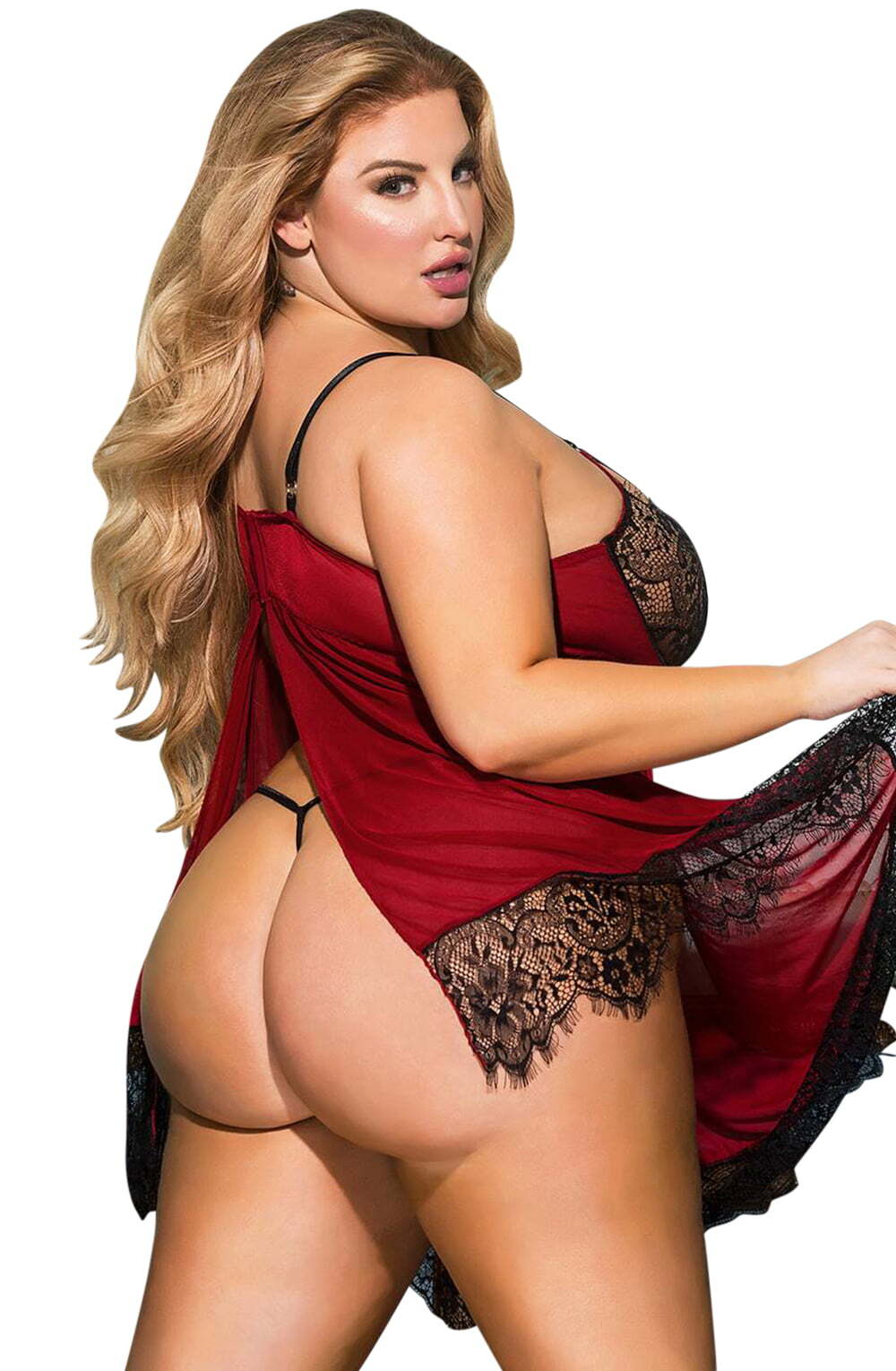Babydolls YesX YX958Q Black/Red Babydoll Set