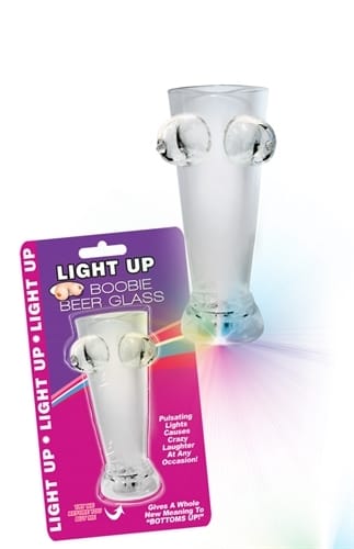 Bachelor Light Up Boobie Beer Glass