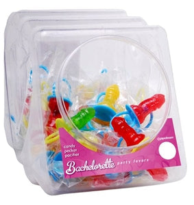 Bachelorette Items Bachelorette Party Favors Candy Pecker Pacifier 48 Pieces Display