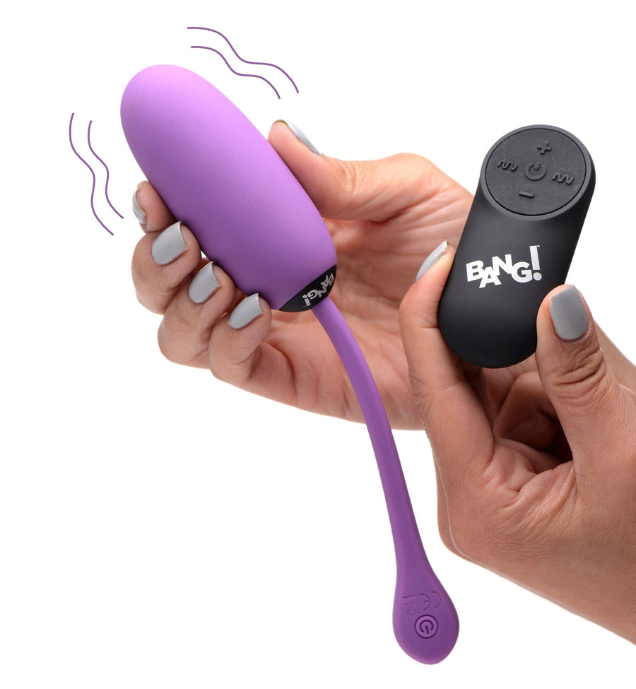 Bang! Remote Control 28X Silicone Plush Egg - Purple