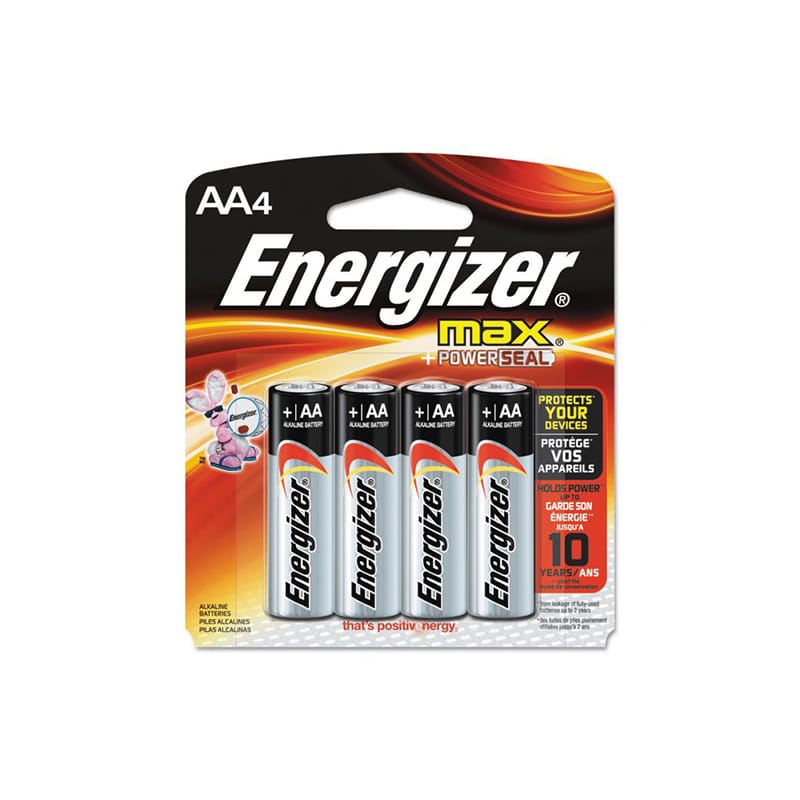 Batteries Energizer AA 4pk USA