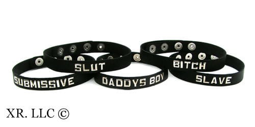 Beginner Bondage Leather ID Collars- Slut