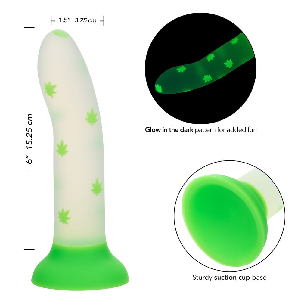 Bendable Dildos Glow Stick Leaf - Green