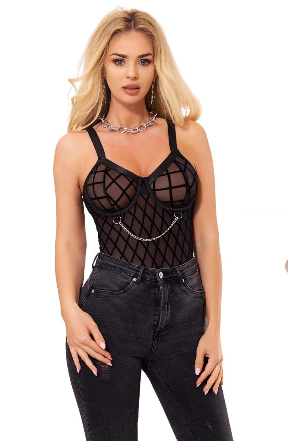 Bodies YesX YX846 Black Bodysuit