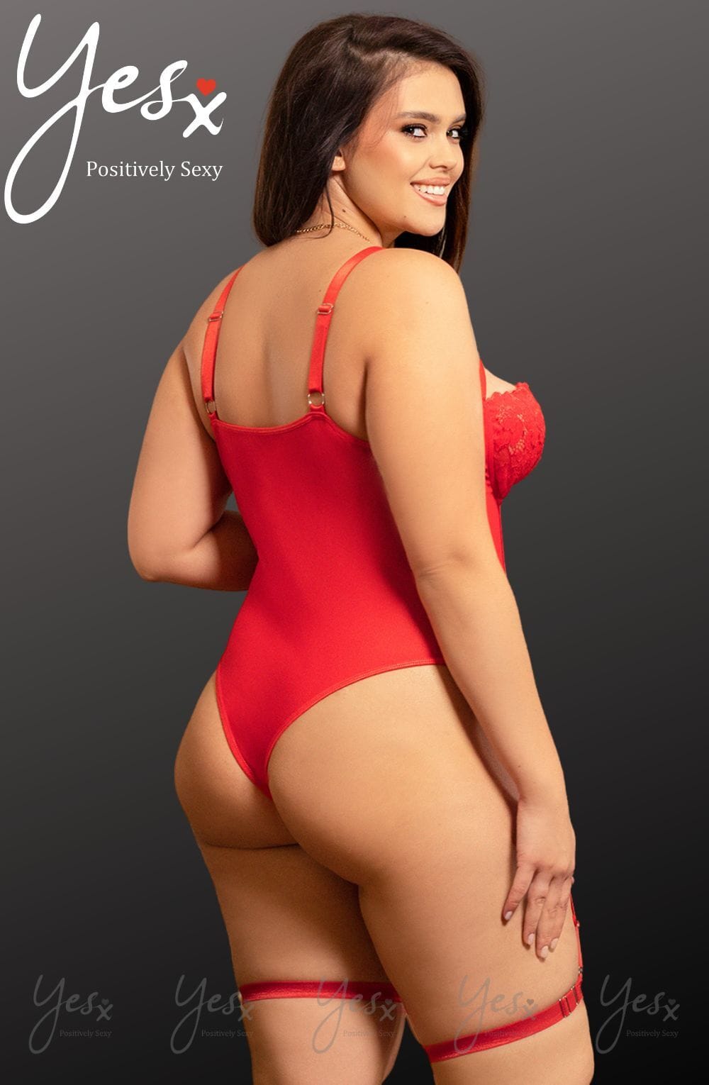 Bodies YesX YX858Q Red Bodysuit