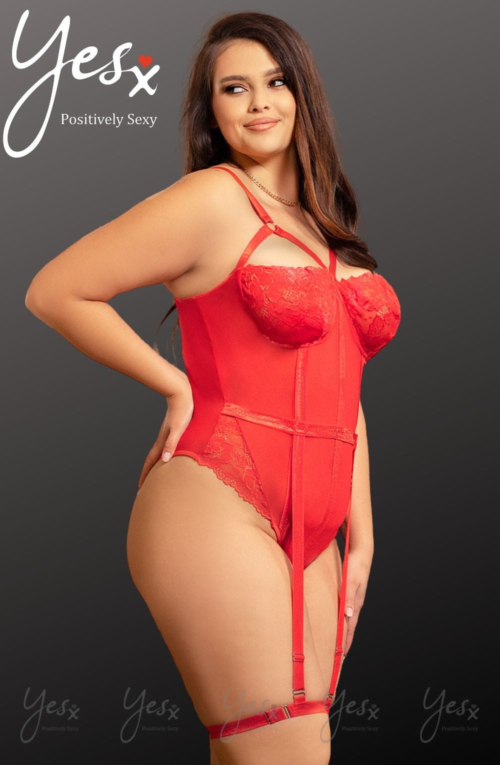 Bodies YesX YX858Q Red Bodysuit