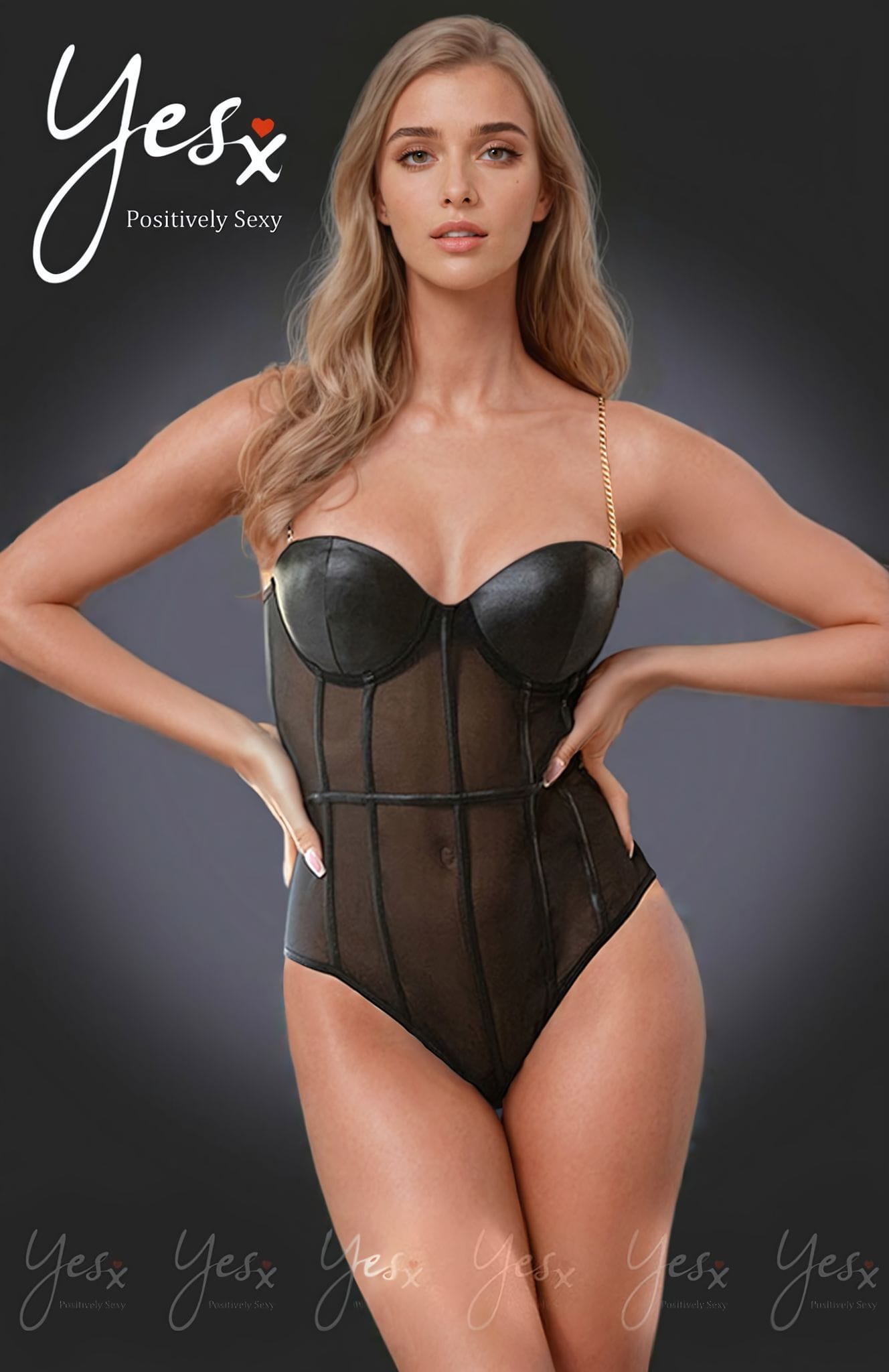 Bodies YesX YX988 Bodysuit Black