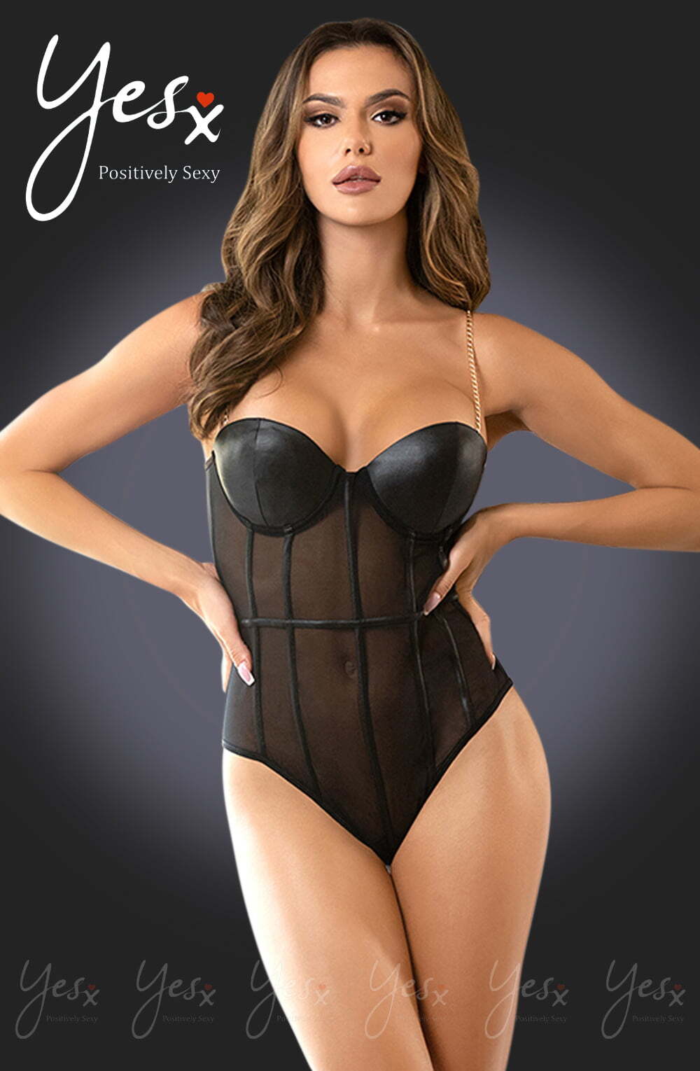 Bodies YesX YX988 Bodysuit Black
