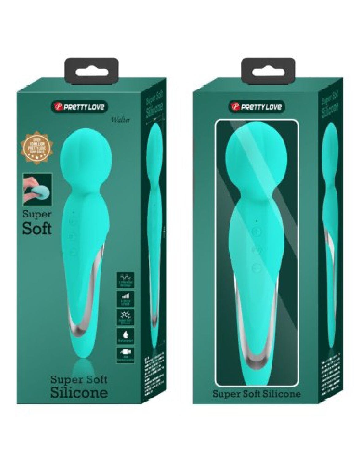 Body Massagers Walter Super Soft Silicone Wand - Seafoam