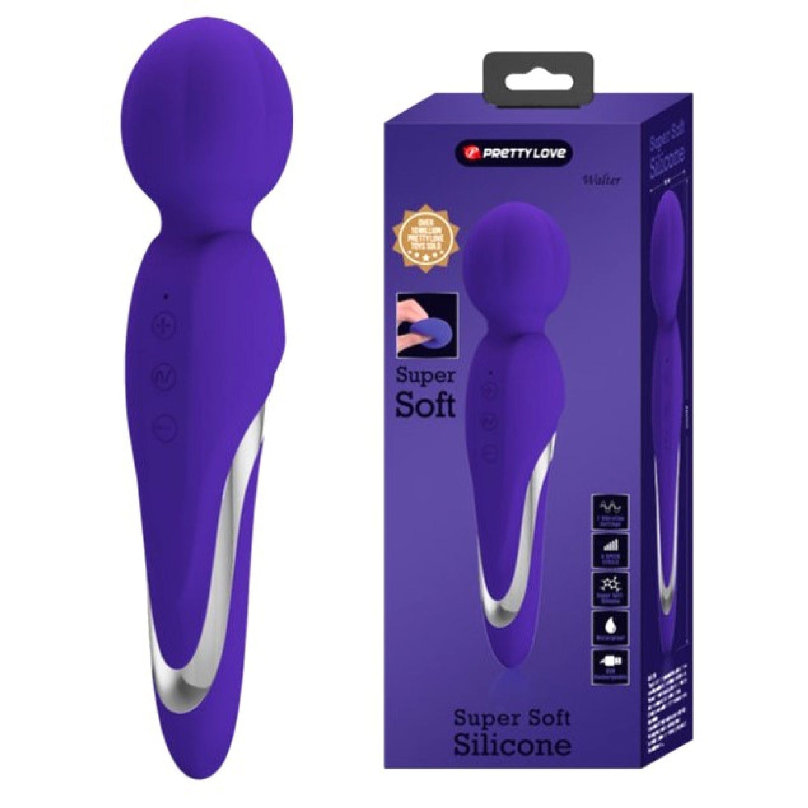 Body Massagers Walter Super Soft Silicone Wand - Violet