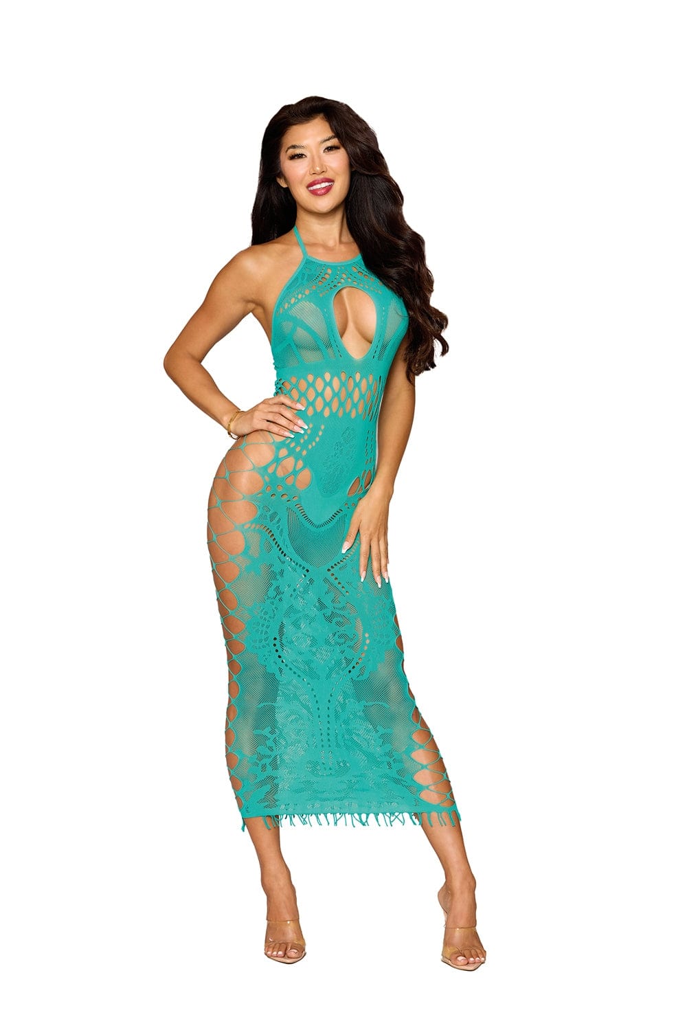 Body Stockings Bodystocking Gown Dmnd - One Size - Agate