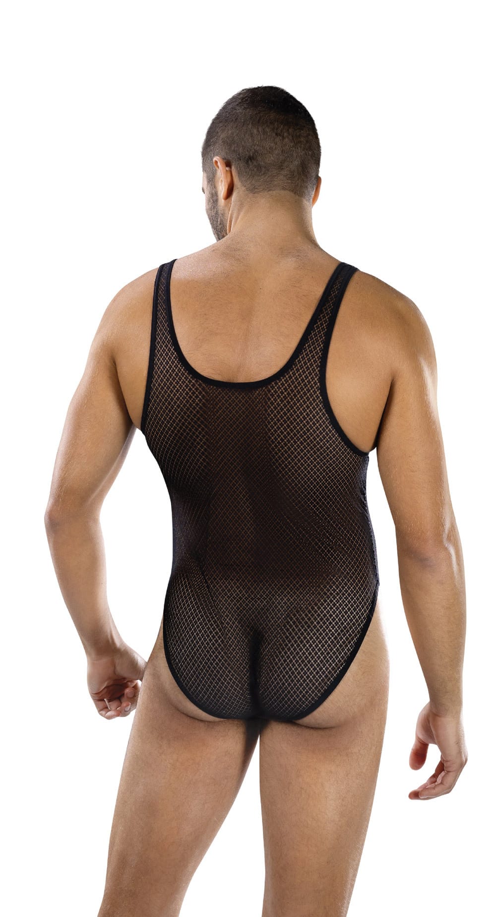 Body Stockings Fierce Deep v Mesh Bodysuit - Os - Black
