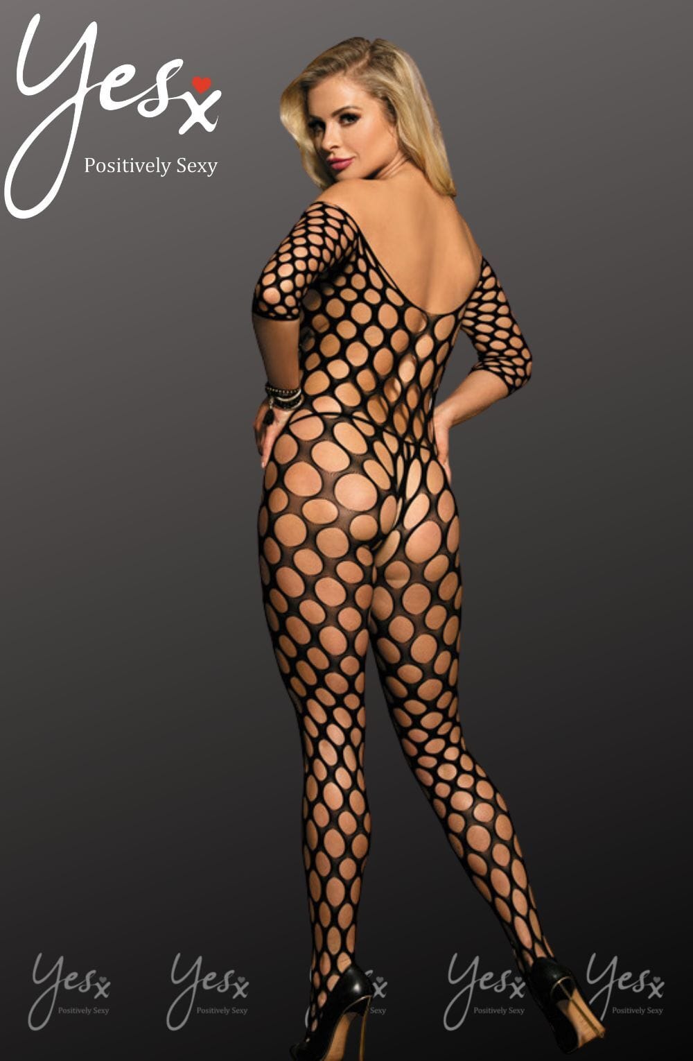 Bodystocking BLACK / ONE SIZE YesX YX811 Bodystocking