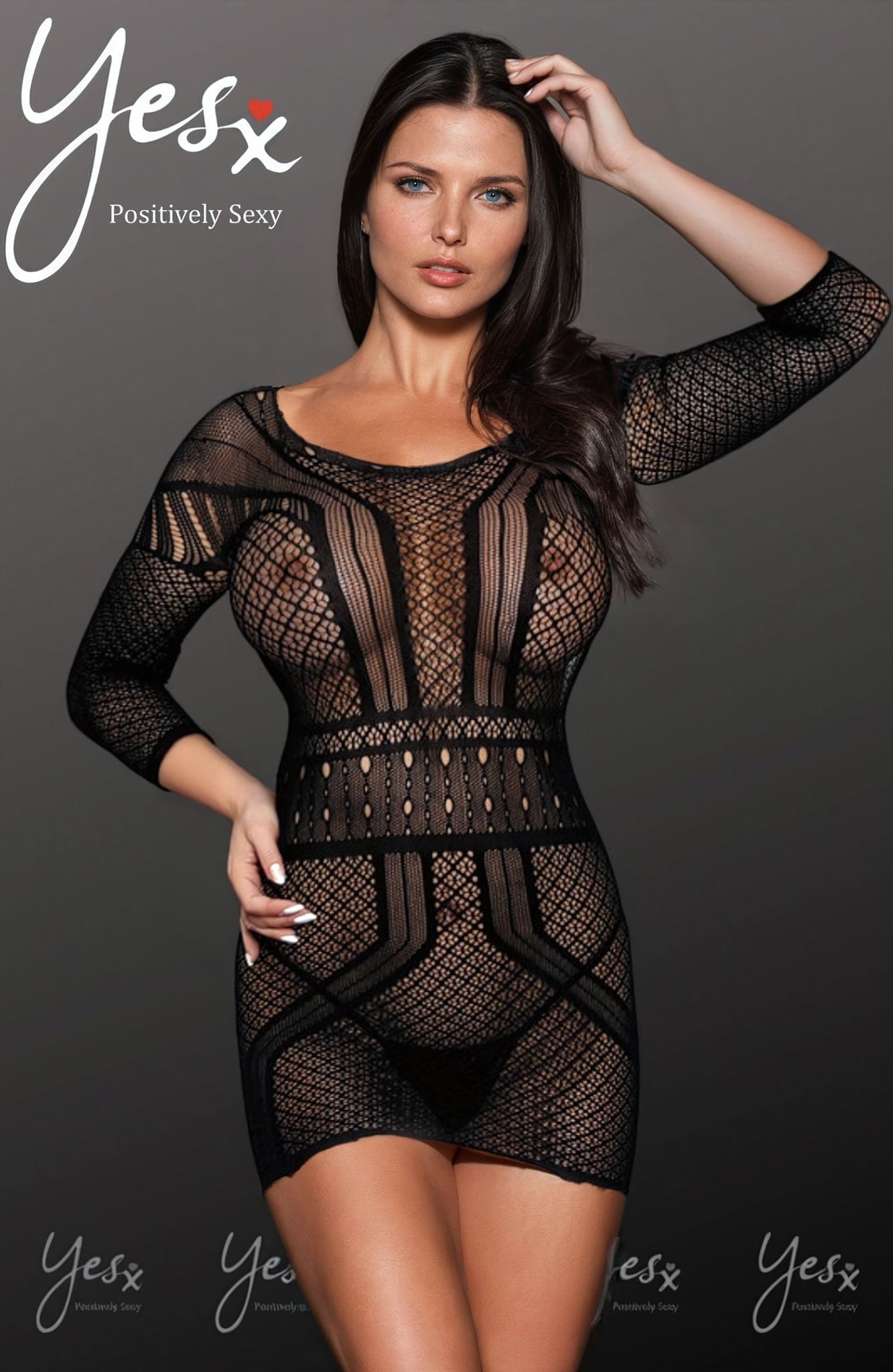 Bodystocking BLACK / ONE SIZE YesX YX816 Black