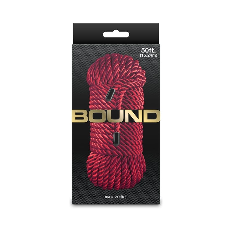 BONDAGE, FETISH & KINK Bound 50 ft. Rope Red