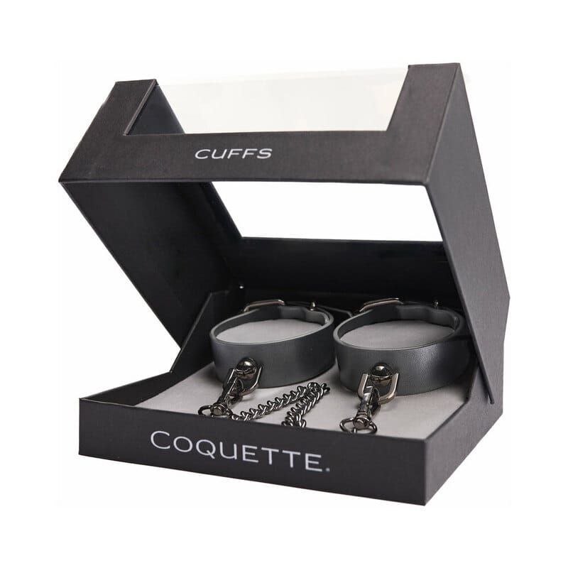 BONDAGE, FETISH & KINK Coquette Pleasure Cuffs Grey