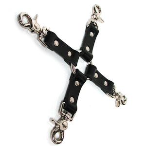 BONDAGE, FETISH & KINK KL Leather Hog Tie (Black)