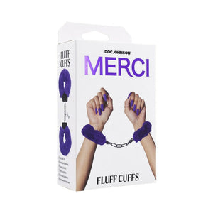 BONDAGE, FETISH & KINK Merci Fluff Cuffs Violet