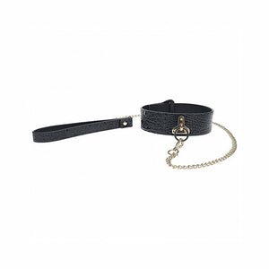 BONDAGE, FETISH & KINK Ouch! Rome Collection Collar with Leash