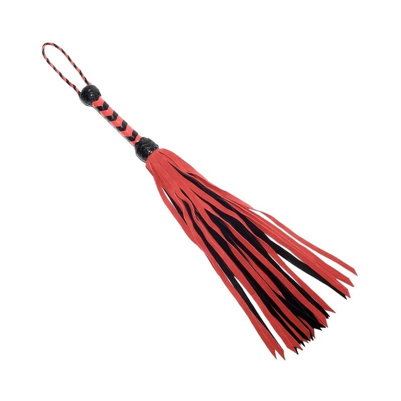 BONDAGE, FETISH & KINK Prowler RED Flogger 33in Black/Red