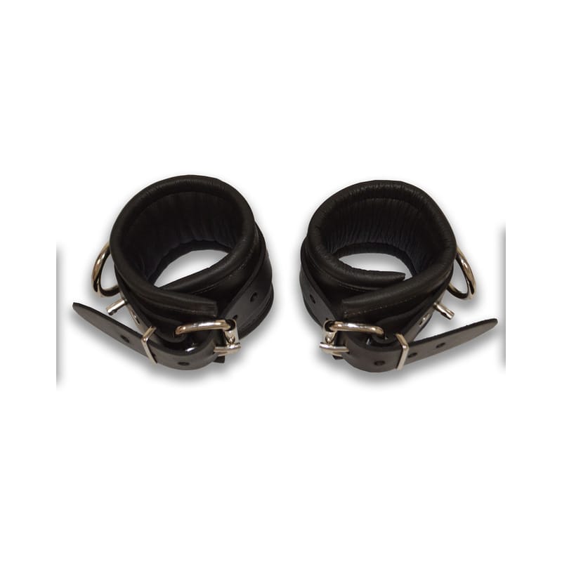 BONDAGE, FETISH & KINK Prowler RED Leather Lock Ankle Restra SM
