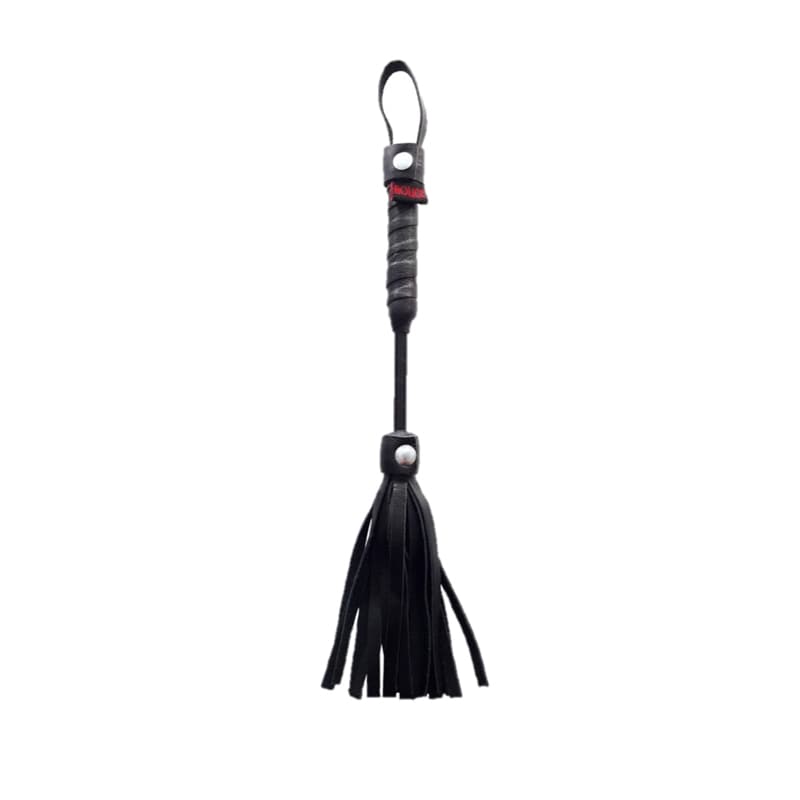 BONDAGE, FETISH & KINK Rouge Mini Flogger 10in Black