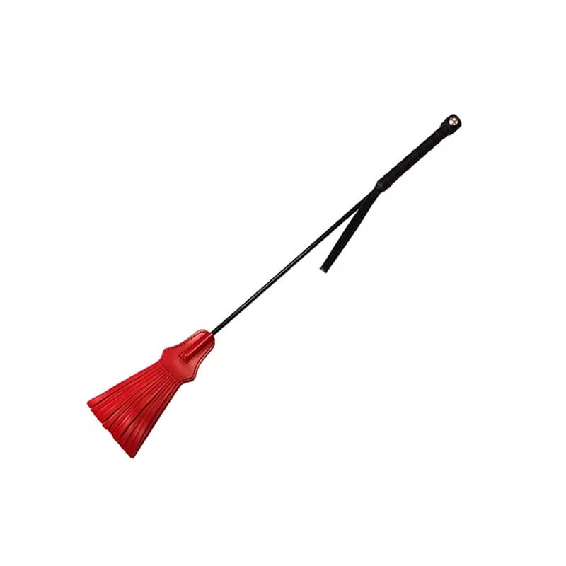BONDAGE, FETISH & KINK Rouge Tassalled Riding Crop Red