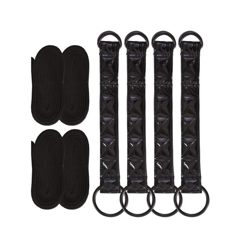 Bondage, Fetish & Kink SINFUL BED RESTRAINT STRAPS BLACK