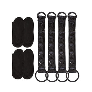 Bondage, Fetish & Kink SINFUL BED RESTRAINT STRAPS BLACK