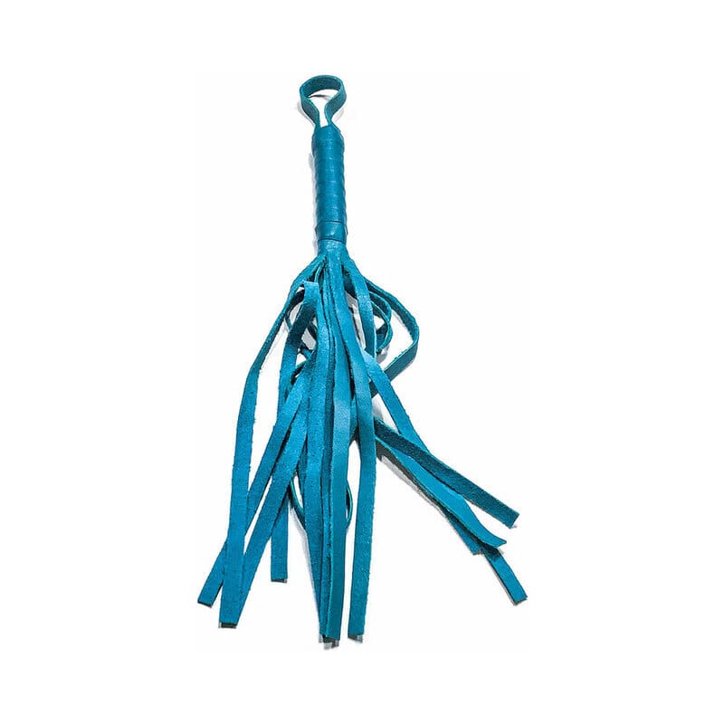 BONDAGE, FETISH & KINK Soft Flogger 16 in. Aqua