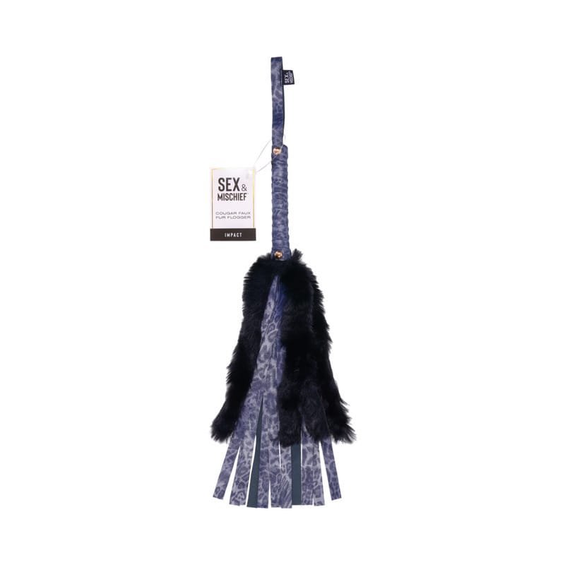 BONDAGE, FETISH & KINK SS S&M Cougar Faux Fur Flogger