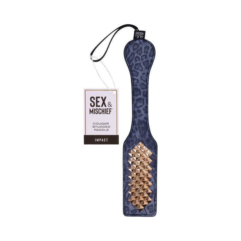 BONDAGE, FETISH & KINK SS S&M Cougar Studded Paddle