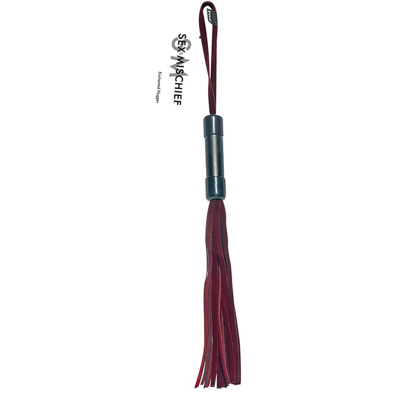 BONDAGE, FETISH & KINK SS S&M Enchanted Flogger Burgundy