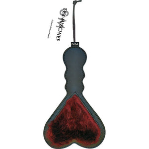 BONDAGE, FETISH & KINK SS S&M Enchanted Heart Paddle Burgundy