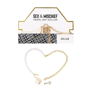 BONDAGE, FETISH & KINK SS S&M Pearl Day Collar