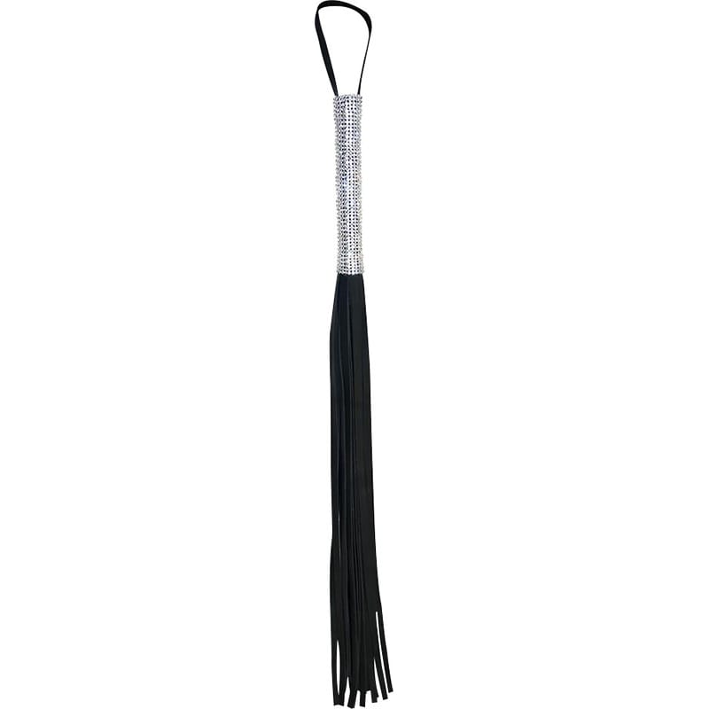 BONDAGE, FETISH & KINK SS S&M Sparkle Flogger Black