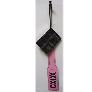 BONDAGE, FETISH & KINK SS S&M XOXO Impression Paddle Pink