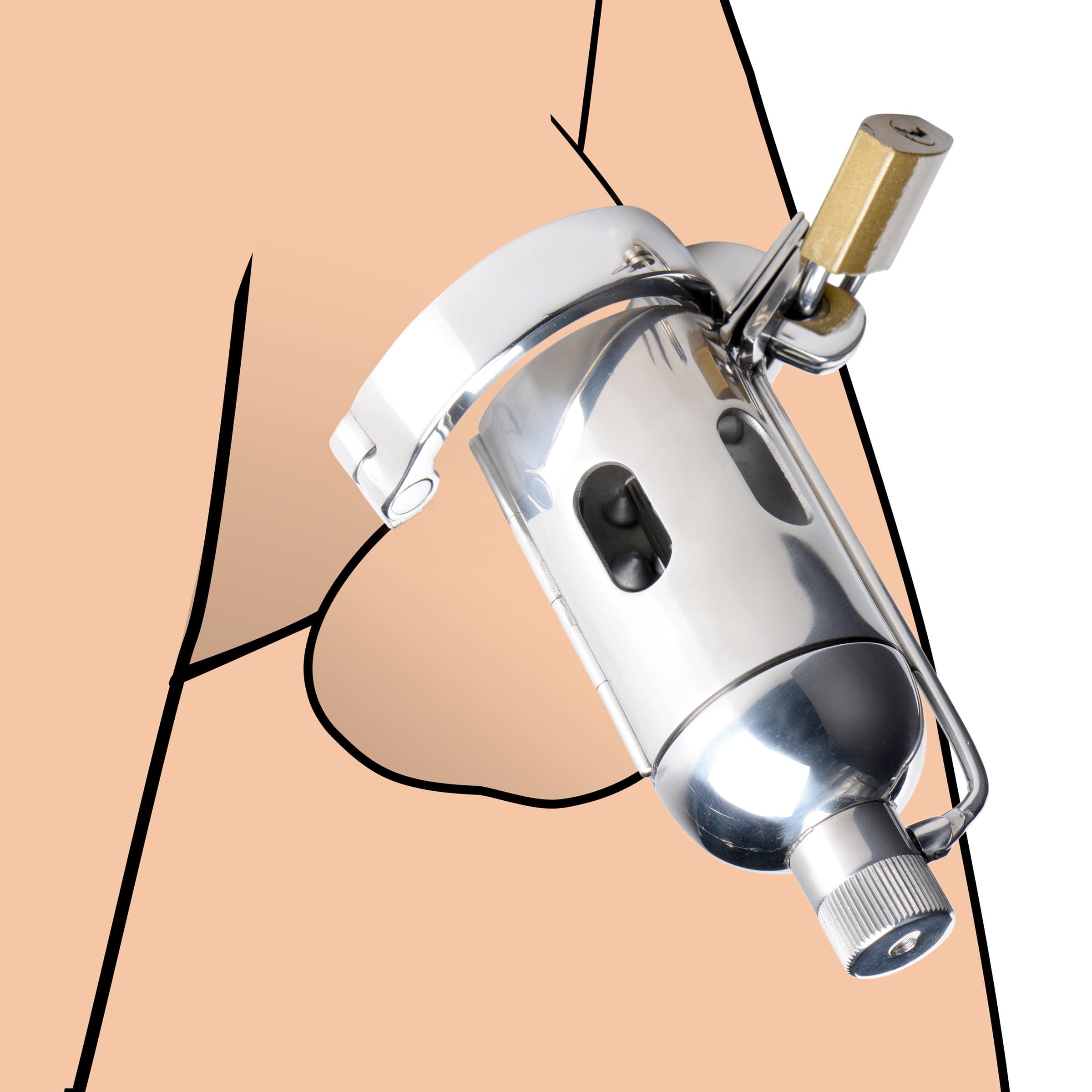 Bondage Gear Spiked Chamber Chastity Cage